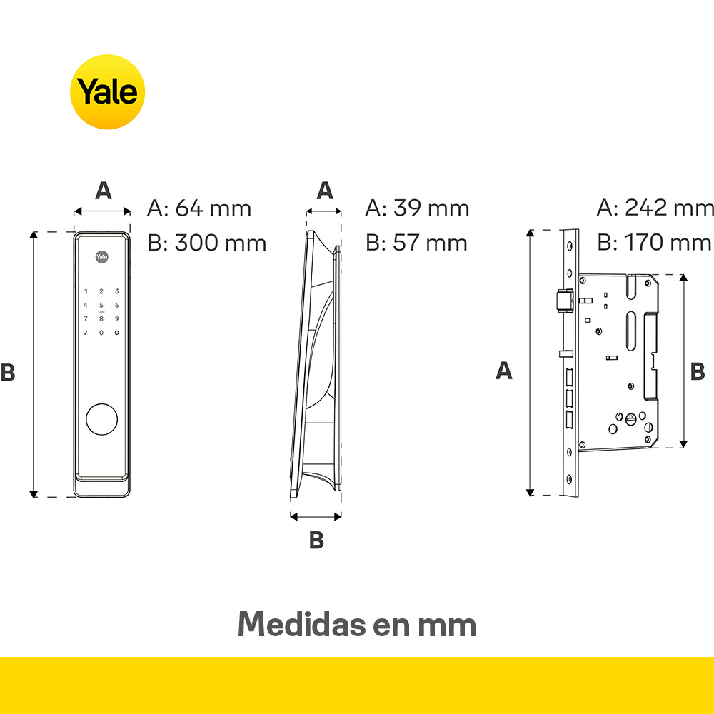 Cerradura Gemini con Wi-Fi integrado, hub incluido