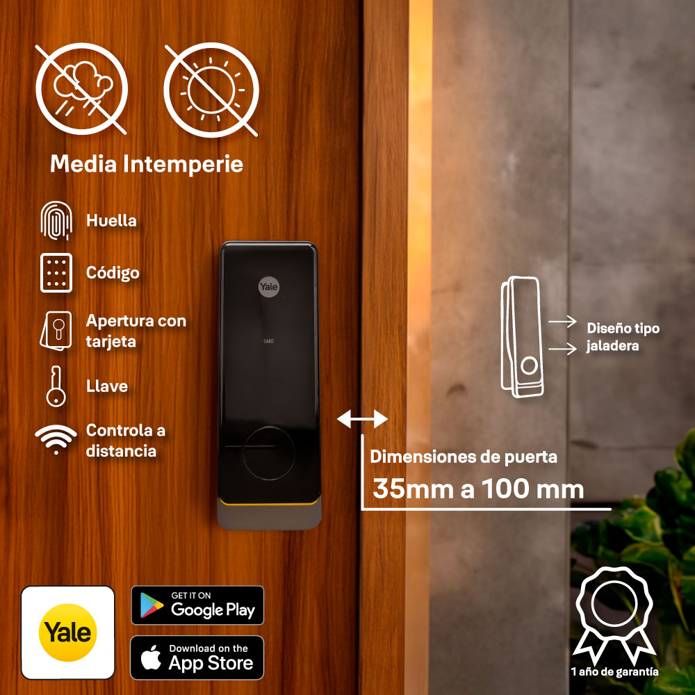Cerradura (cerrojo) Gemini Mini con Wi-Fi integrado, hub incluido