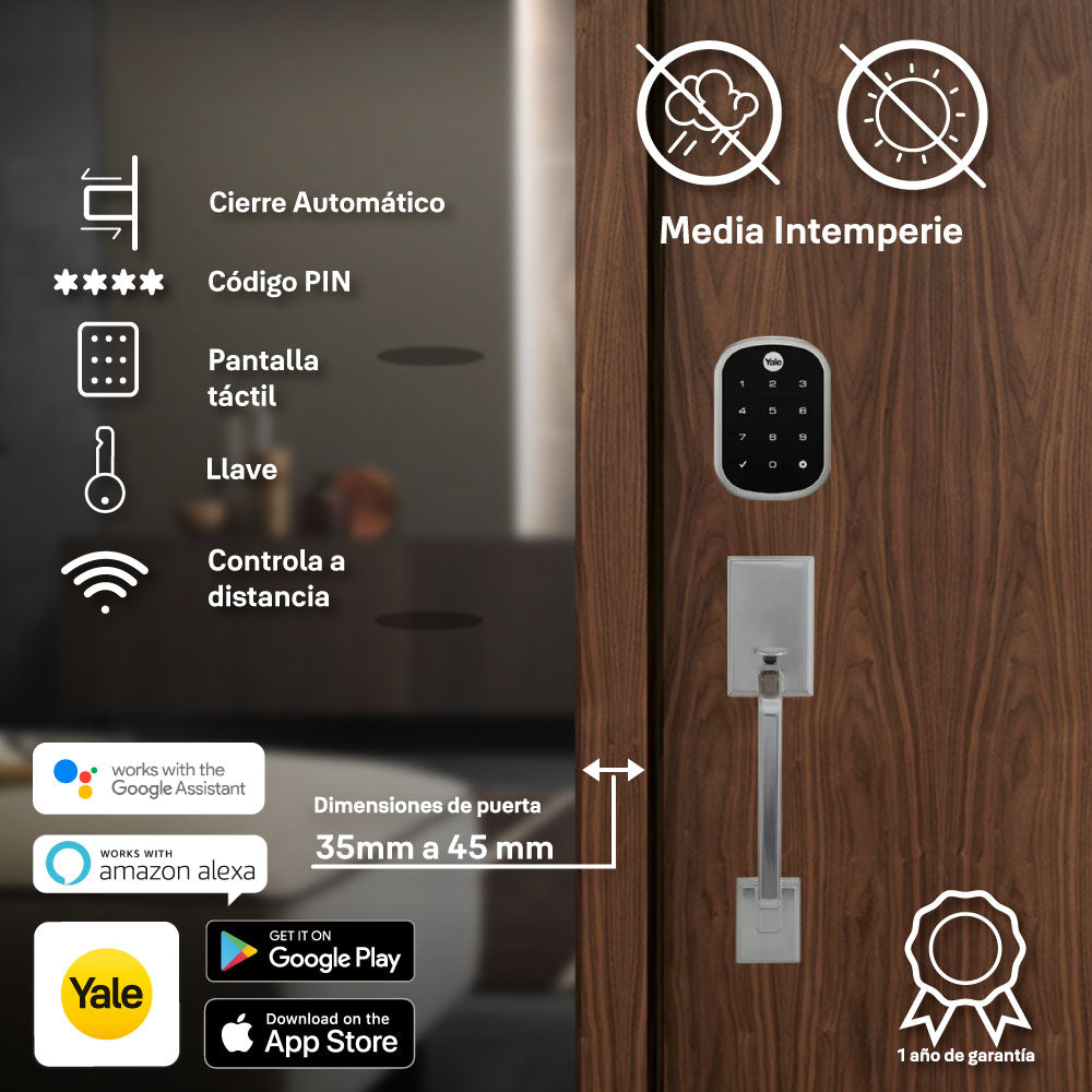 Cerradura YRD256 con gatillo New York con opción a Wi-Fi