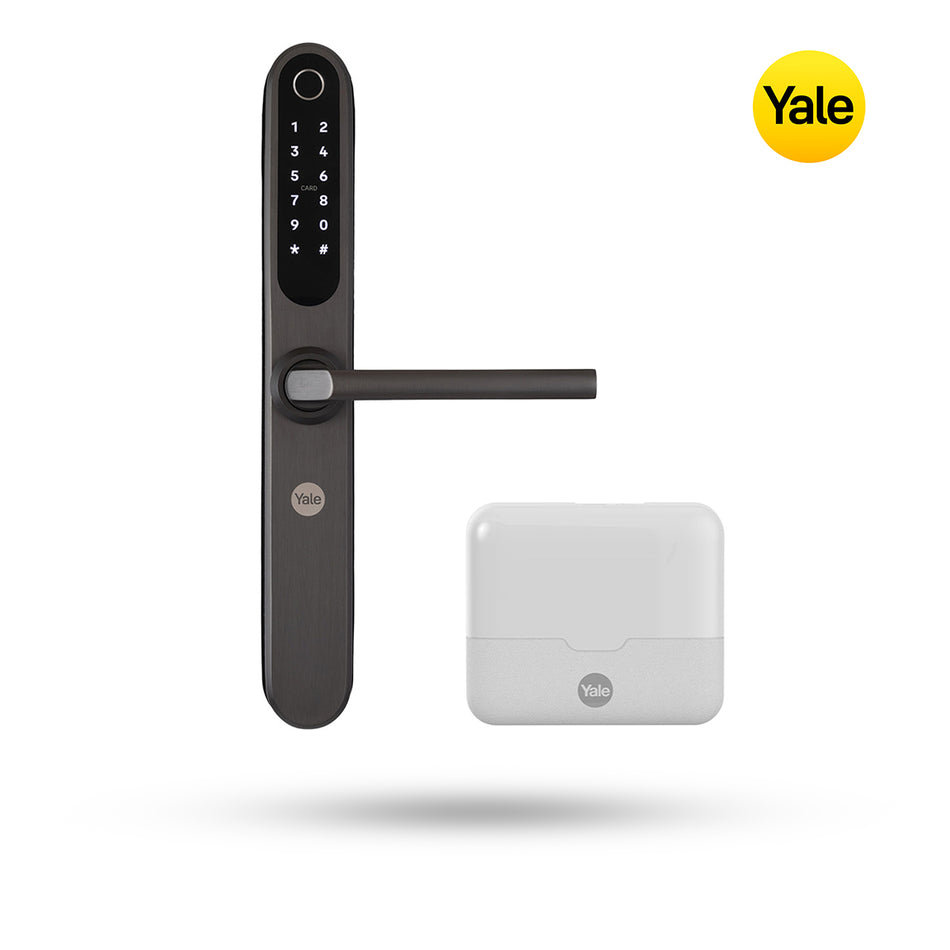 Cerradura Inteligente Yale YSD100 con Wi-Fi - Gun Metal 5085 para Puertas de Madera