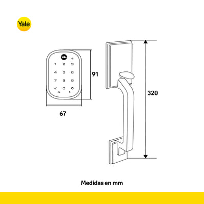 Cerradura YRD256 con gatillo New York con opción a Wi-Fi