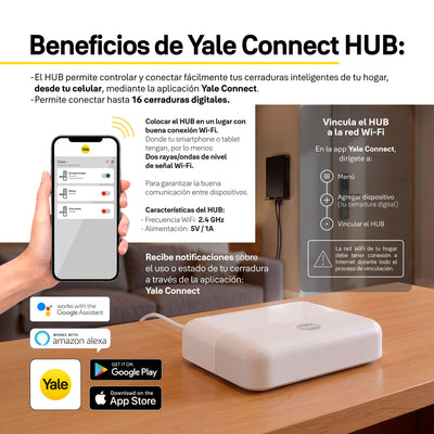 Cerradura Gemini con Wi-Fi integrado, hub incluido