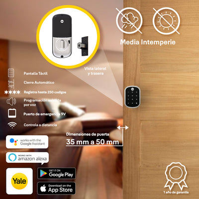 Cerradura YRD256 con opción a Wi-Fi