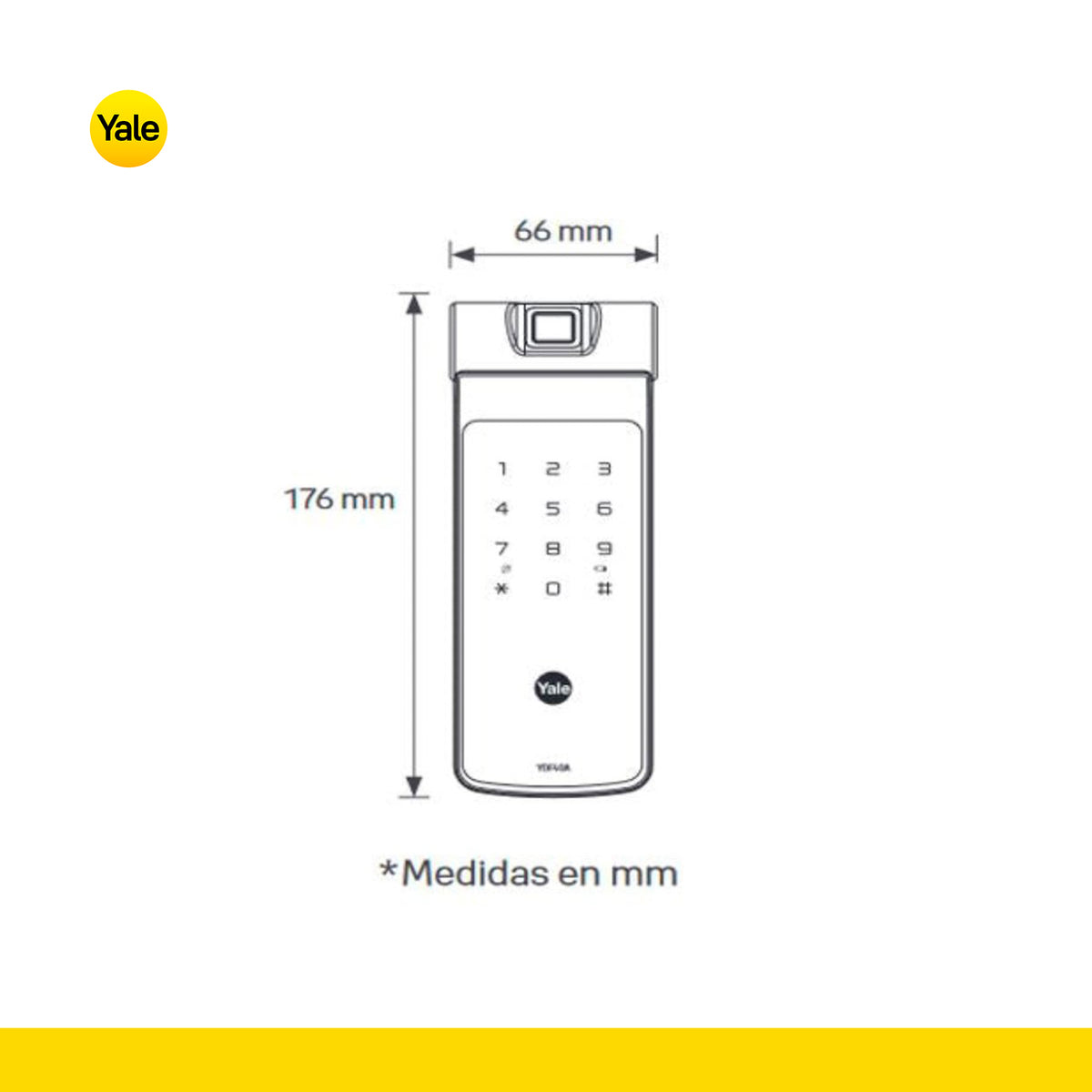 Cerradura YDF40-A con opción a Wi-Fi