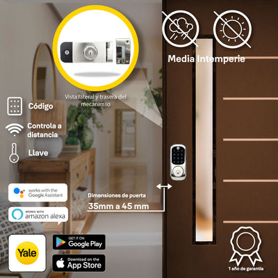 Cerradura YXR226 para exteriores con opción a Wi-Fi